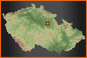 Kunětická hora - mapa