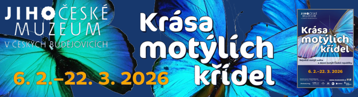 Jihočeské muzeum v Českých Budějovicích – Krása motýlích křídel